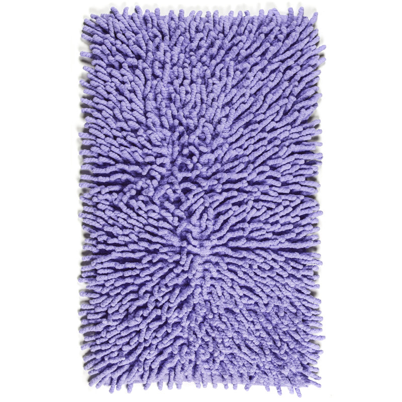 Dodsworth Cotton Non-Slip Bath Rug, Violet