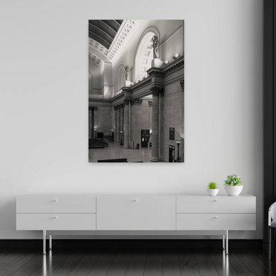 Interiors of a railway station Union Station Chicago Cook County Illinois USA 1 Piece Wrapped Canvas Wall Art