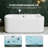 61 Inch Acrylic Whirlpool Massage Bathtub For 2 Person 16 Water Jets LED Lights Heater For Jacuzzi Spa Massage-126754409