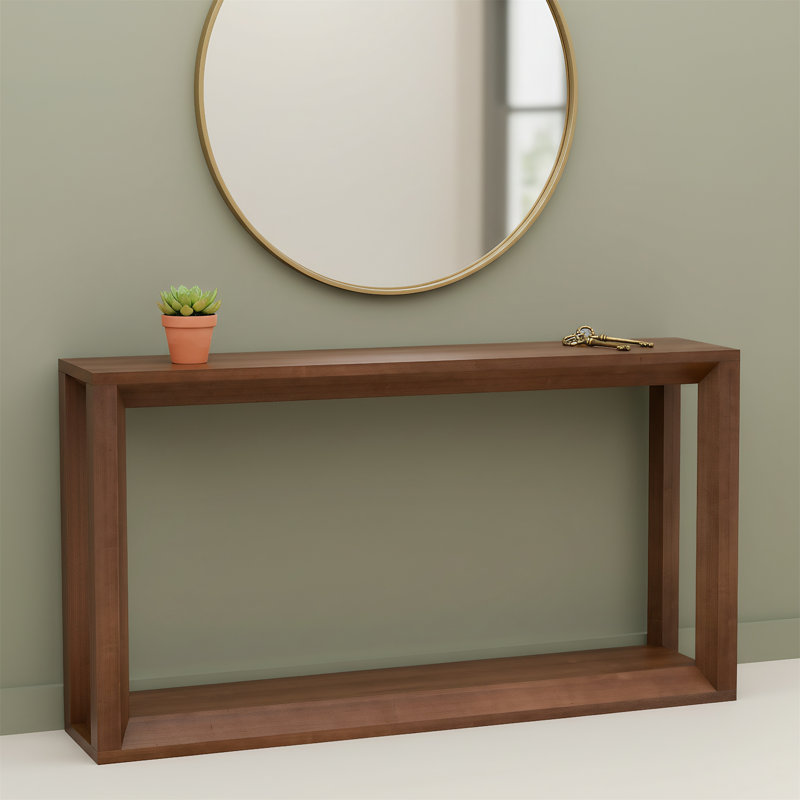 Table d'appoint 60 po, Brun