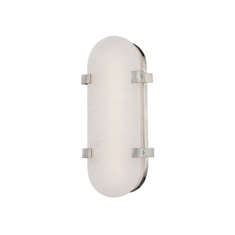Skylar 1 - Light LED Flush Mounted Sconce, Polished Nickel