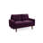 Kwak 58'' Square Arm Loveseat-624849109