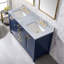 Meuble-lavabo double 60 po en marbre Carrara