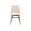 Chaise de salle à manger rembourrée en acacia Madgelene (ensemble de 2)