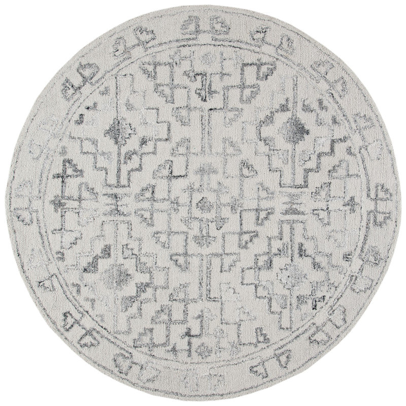 Haylee Hand Tufted Performance Rug, Round 6'