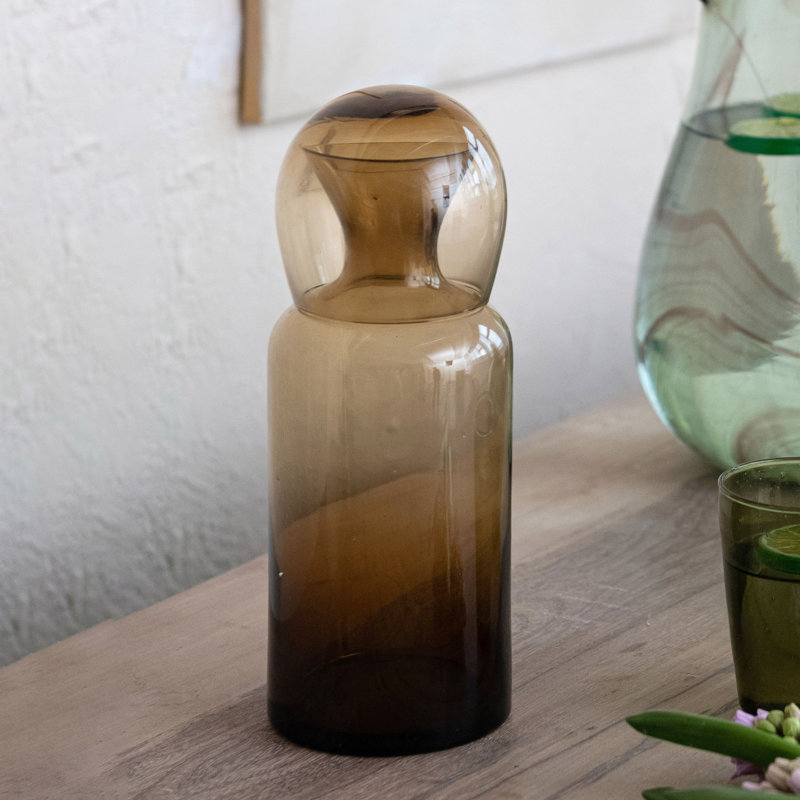 Ensemble de carafe en verre brillant