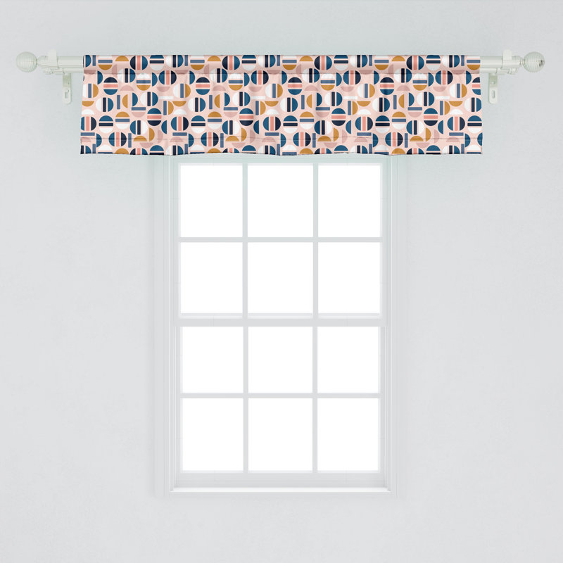 Multicolore Ambesonne, cantonnière abstraite, paquet de 2, L 42 po x L 12 po