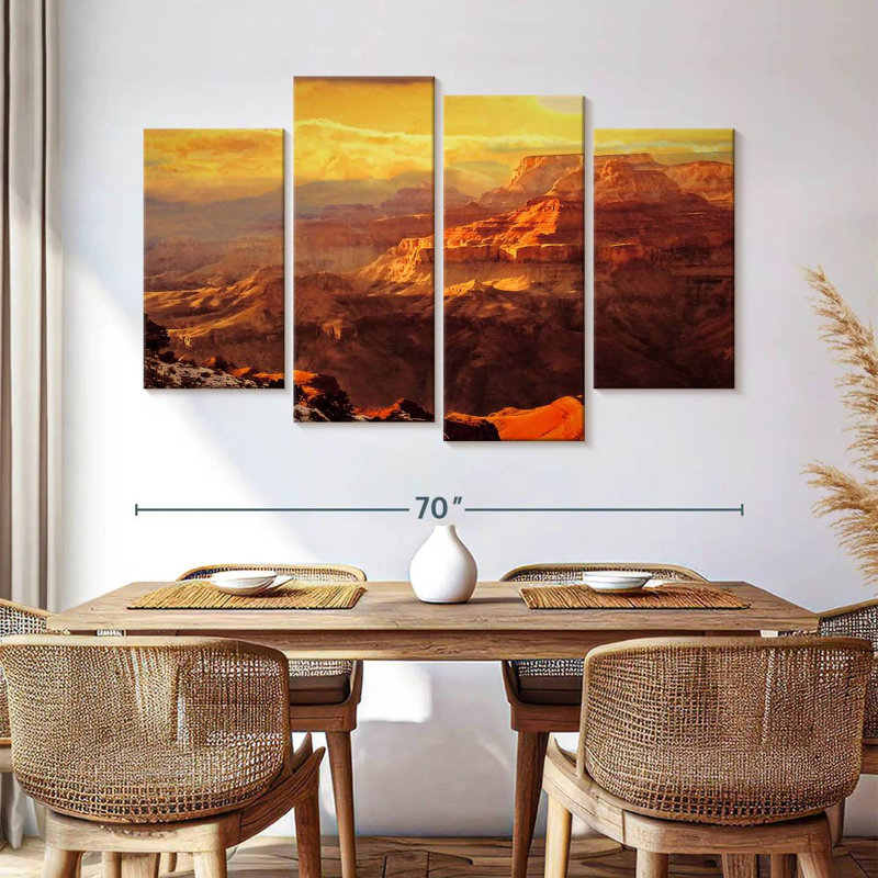 Alvord Breathtaking Canyon Sunset, 22" H x 36" W