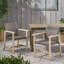 Chaise de salle à manger en bois et osier Hampton (ensemble de 2)-1679103882