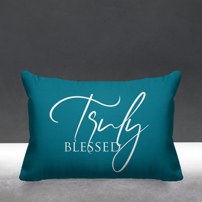 Aspire Truly Blessed Outdoor Rectangular Pillow Cover & Insert