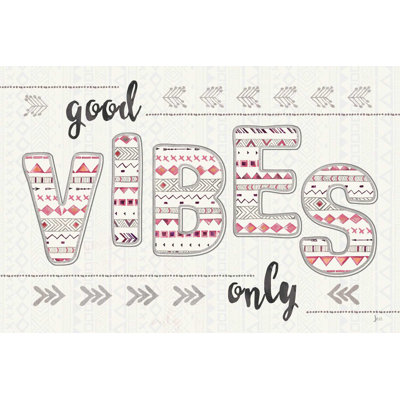 Boho Quotes III rose gris