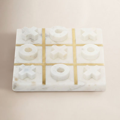 Gryffon Marble Tic-Tac-Toe Game Set