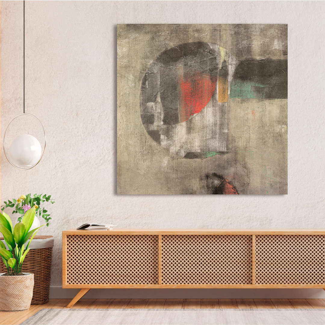 Moderne Abstraktion: Under A Crystal Moon von Peter Winkel - Wrapped Canvas Print