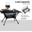 Table de camping, table pliante portable légère avec filet de rangement en filet, options haute / basse, idéale pour le camping, la randonnée pédestre, la fête d'avant-match, la plage, le pique-nique, les voyages, la cour-1015895196