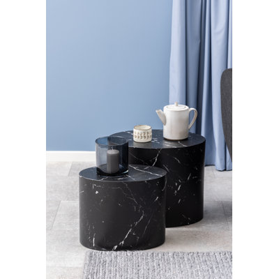 Burmaster Drum End Table Set