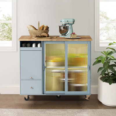 Katelind Wood Kitchen Island
