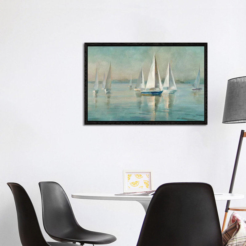 Danhui Nai - Print on Canvas, 101.6 cm H x 66.04 cm W, Black Floater Framed
