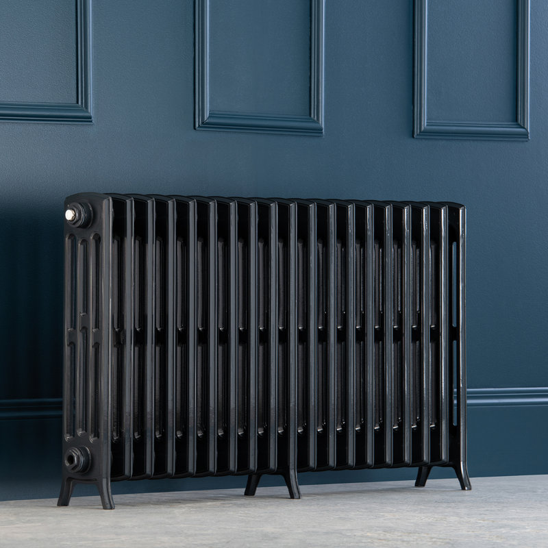Romona Horizontal Traditional Colosseum Radiator, Grey, 650cm