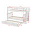 Lit superposé simple au-dessus de simple avec lit gigogne simple Stairway-1221449154