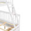 Lit superposé Willow avec toit, conception de maisonnette, structure en pin-1375866730