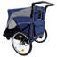 Remorque de vélo 2 en 1 et chariot à poussoir pour animaux de compagnie - Attache de vélo amovible et poignée de poussée incluse - Roue à dégagement rapide-118866603