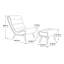 Chaise longue avec repose-pieds Lavli-75120761
