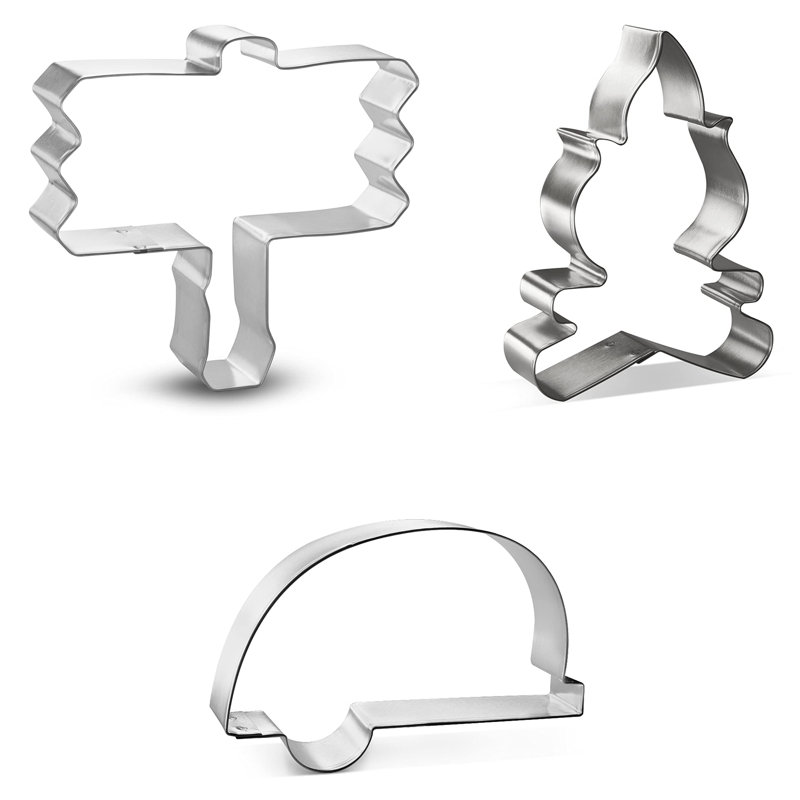 CookieCutter.com 3 -Piece Non-Stick Cookie Cutter