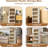 Plastic Stackable Storage Bins, 4 Pack 72QT Folding Storage Boxes with Doors and Wheels Closet Organizers and Storage Open Front Home Containers Boxes for Bedroom Dorm