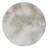 14" Round Concrete Side Table, Indoor/Outdoor Faux Marble End Table with Mushroom Shape