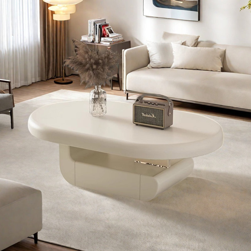 Table basse ovale avec élégance