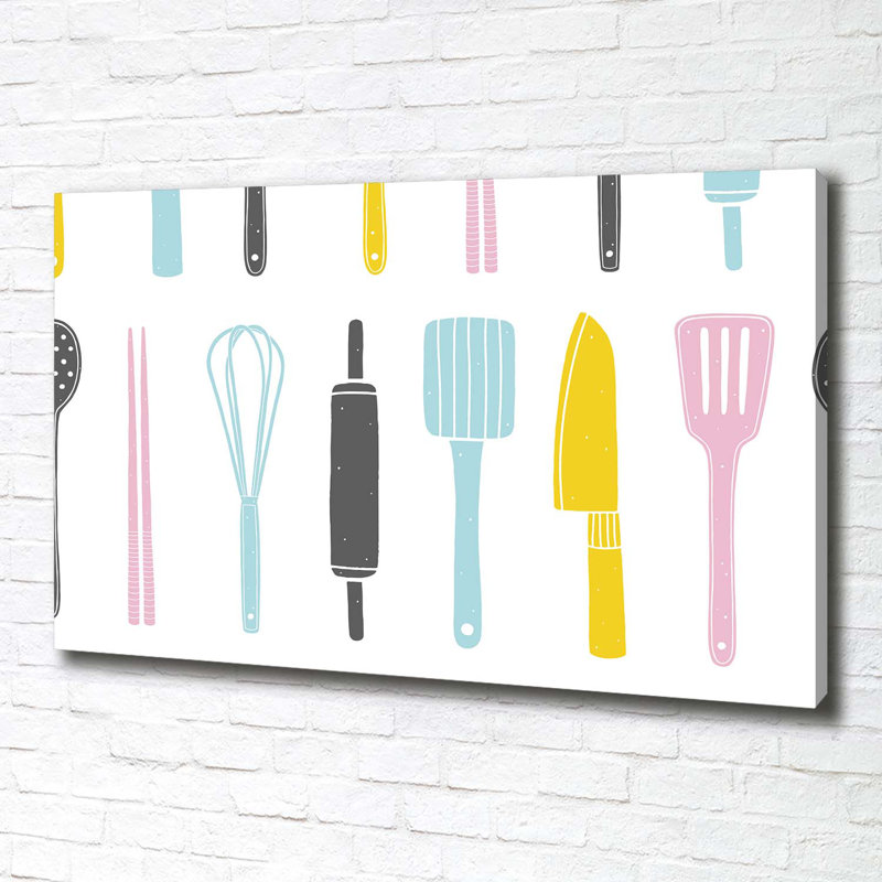 Kitchen Tools - Wrapped Canvas Print