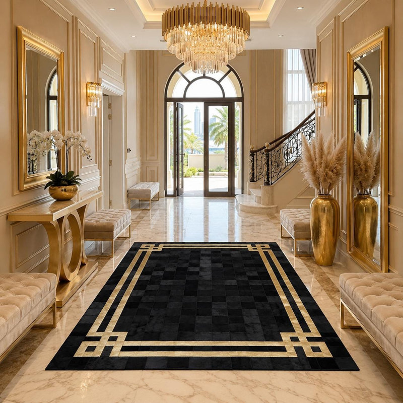 Cowhide Rug, 2.5 x 8 ft Runner