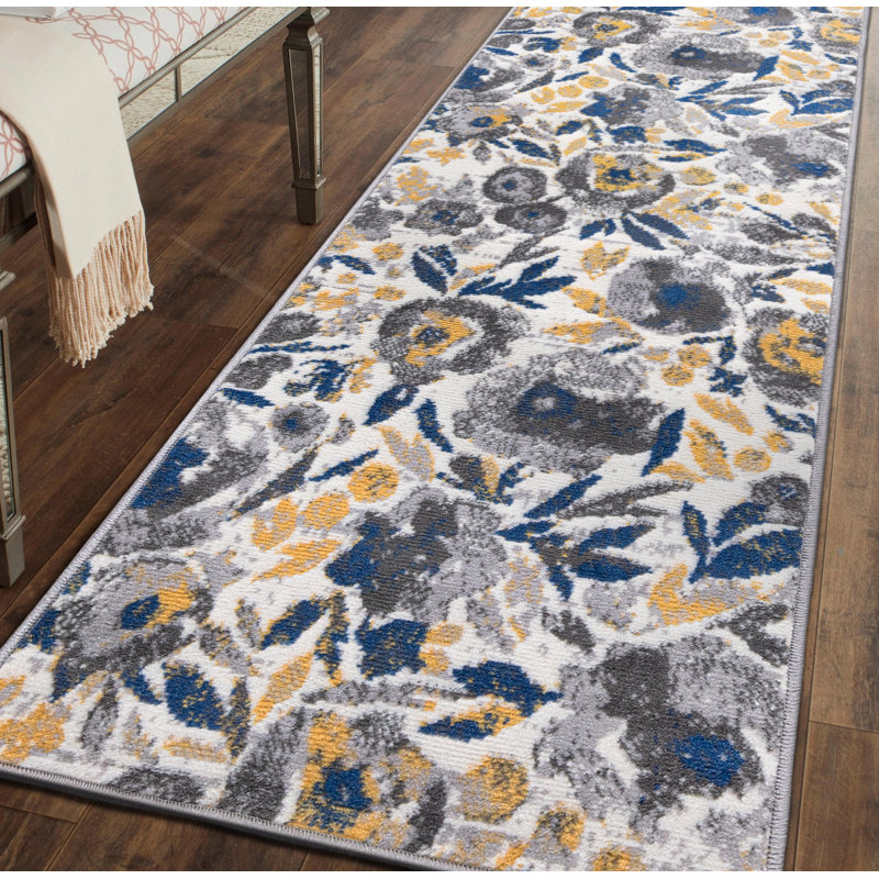 Haslett Floral Indoor Rug, Runner 2' x 7'
