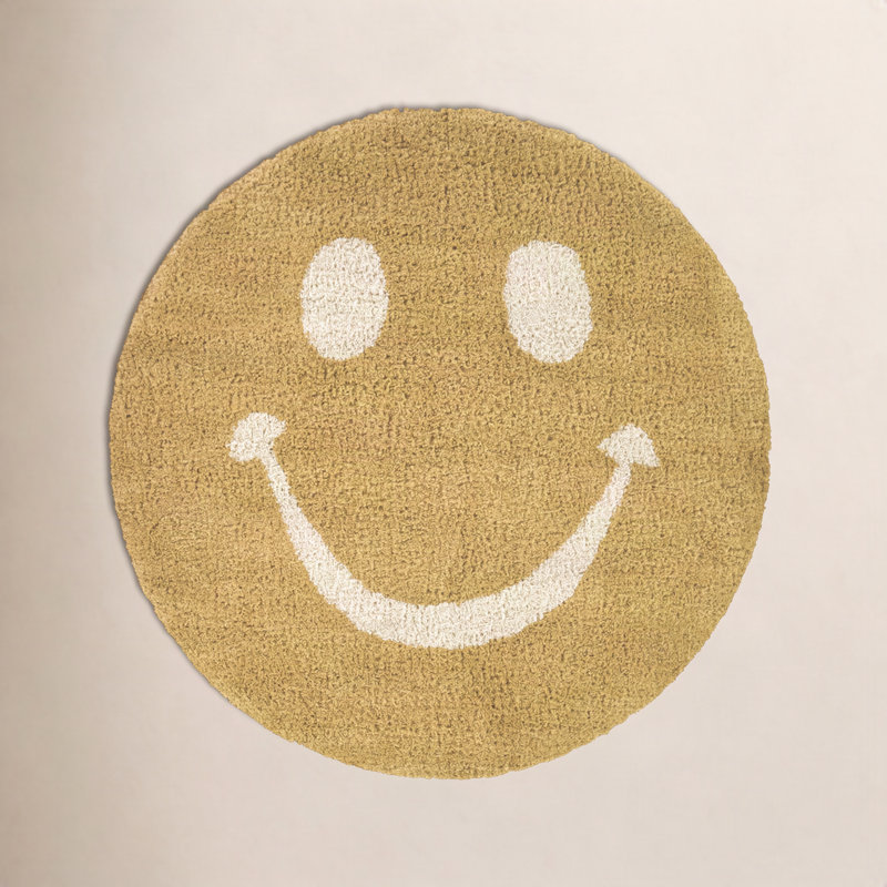 Smiley Kids Smiling Shag Area Rug