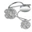 Mirri 3 Light Modern Glass Beaded Shade Ceiling Light - Chrome Base, 3xG9. Max. 5W LED (Bulb not included)