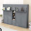 Lit simple et simple avec structure en bois et tablettes-636364157
