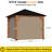 Modern Shades Universal 10' X 10'Mosquito Netting And Privacy Curtains Set Outdoor Patio Gazebo (For SKU NO. EEVB1027)