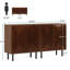 Armoire rustique, ensemble de 2 armoires de rangement, buffet classique
