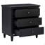 Table de chevet peinte 28 po avec 3 tiroirs et rails coulissants lisses-1677673441