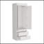 Armoire Tarento, deux tiroirs, finition blanche-1617950505