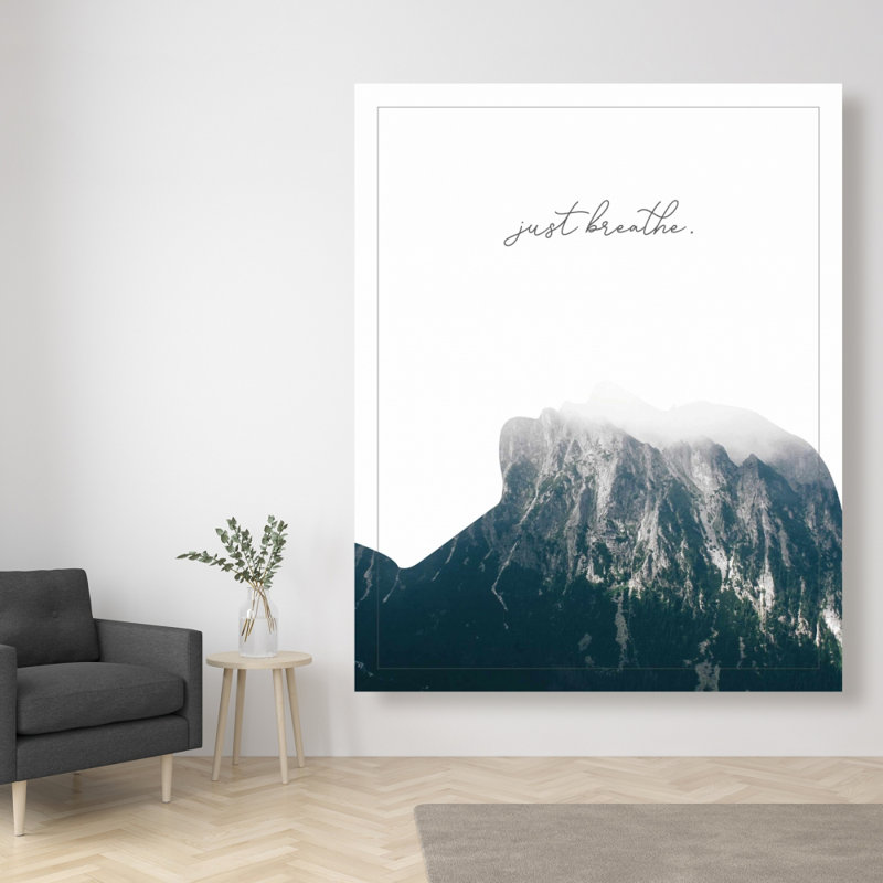 Just Breathe - Art scandinave sur toile pour la décoration intérieure