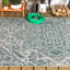 Tapis intérieur / extérieur bleu sarcelle / gris Truman-925744162