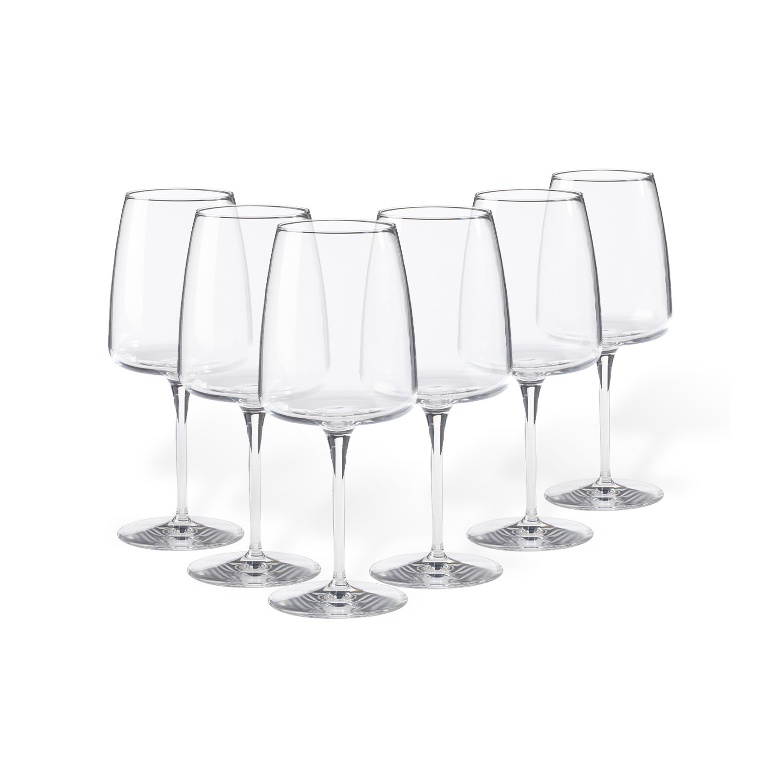 Vine Stemless Wine Glasses 8 oz, Clear, 8 Oz
