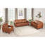Causeuse en cuir Sharetha, causeuse en cuir, canapé moderne, canapé d'appoint
