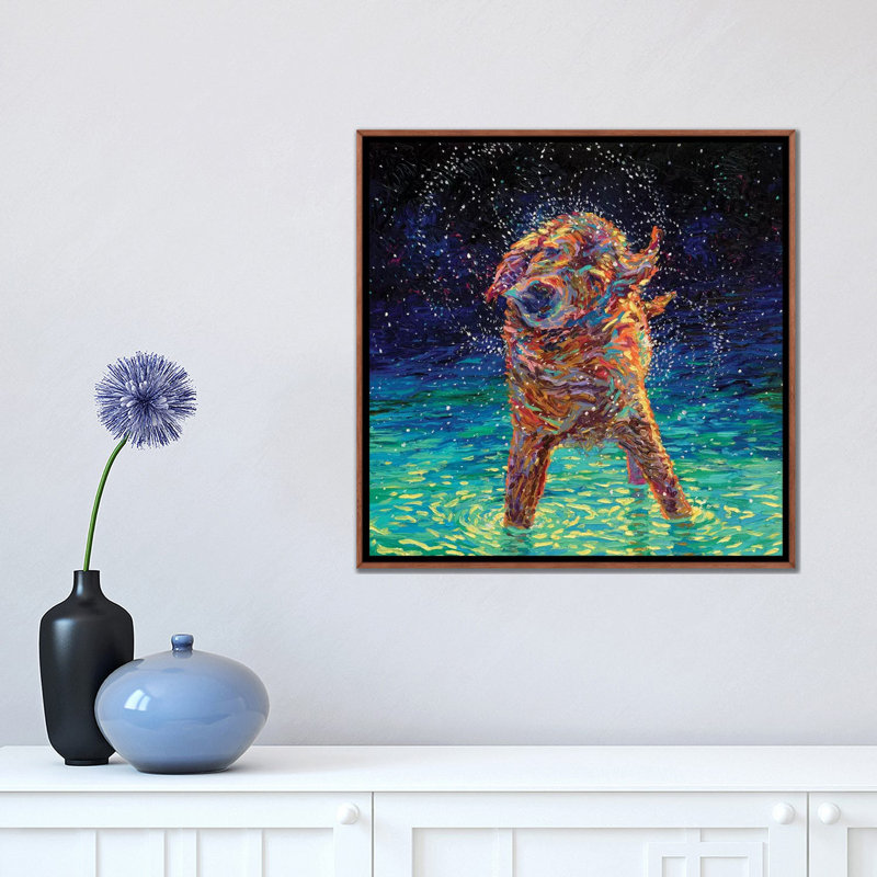 « moonlight nage » par iris scott, reproduction d’impression, Toile tendue, H 18 po x l 18 po x P 1,5 po