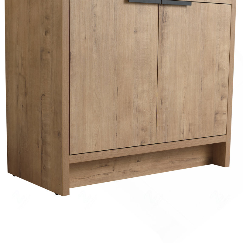 Meuble-lavabo sur pied 36 po avec 2 portes à fermeture en douceur (lavabo non inclus)