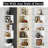 Corner Shelf, 5 Tier Floating Shelves For Wall, Easy-to-assemble Wall Mount Corner Shelves For Bedrooms And Living Rooms-1206756511