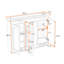 Armoire de salle de bain artistique avec tablettes réglables et détails sculptés élégants-85433430