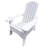 White Solid Wood Chair With Umbrella Hole - Comfortable And For Outdoor/Indoor Patio, Porch, Deck, Garden, Poolside Easy Assembly Included Included, Versatile Use Seating Process-602329577