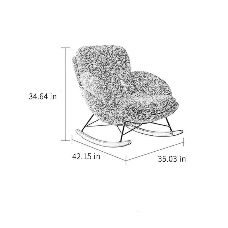 Chaise berçante moderne et créative